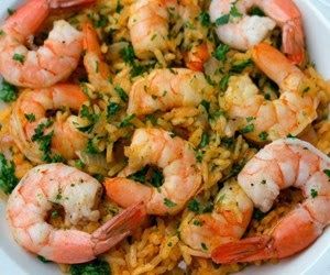 Camarones Con Arroz