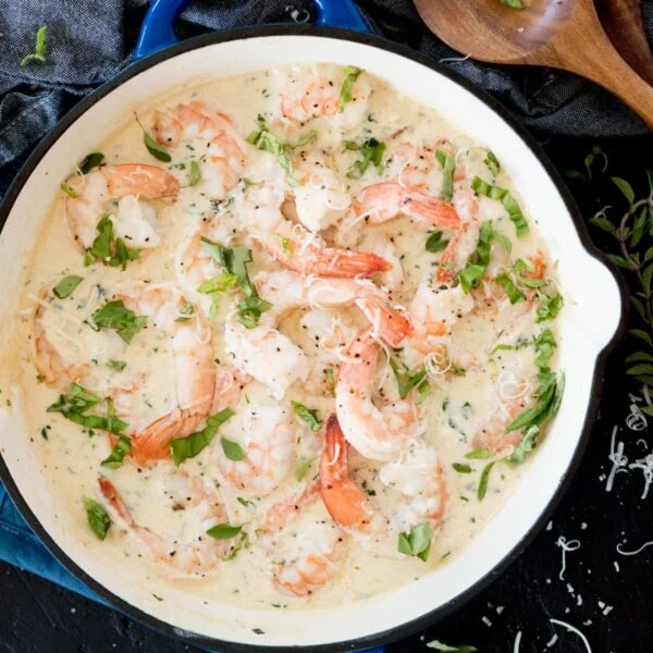 camarones en salsa